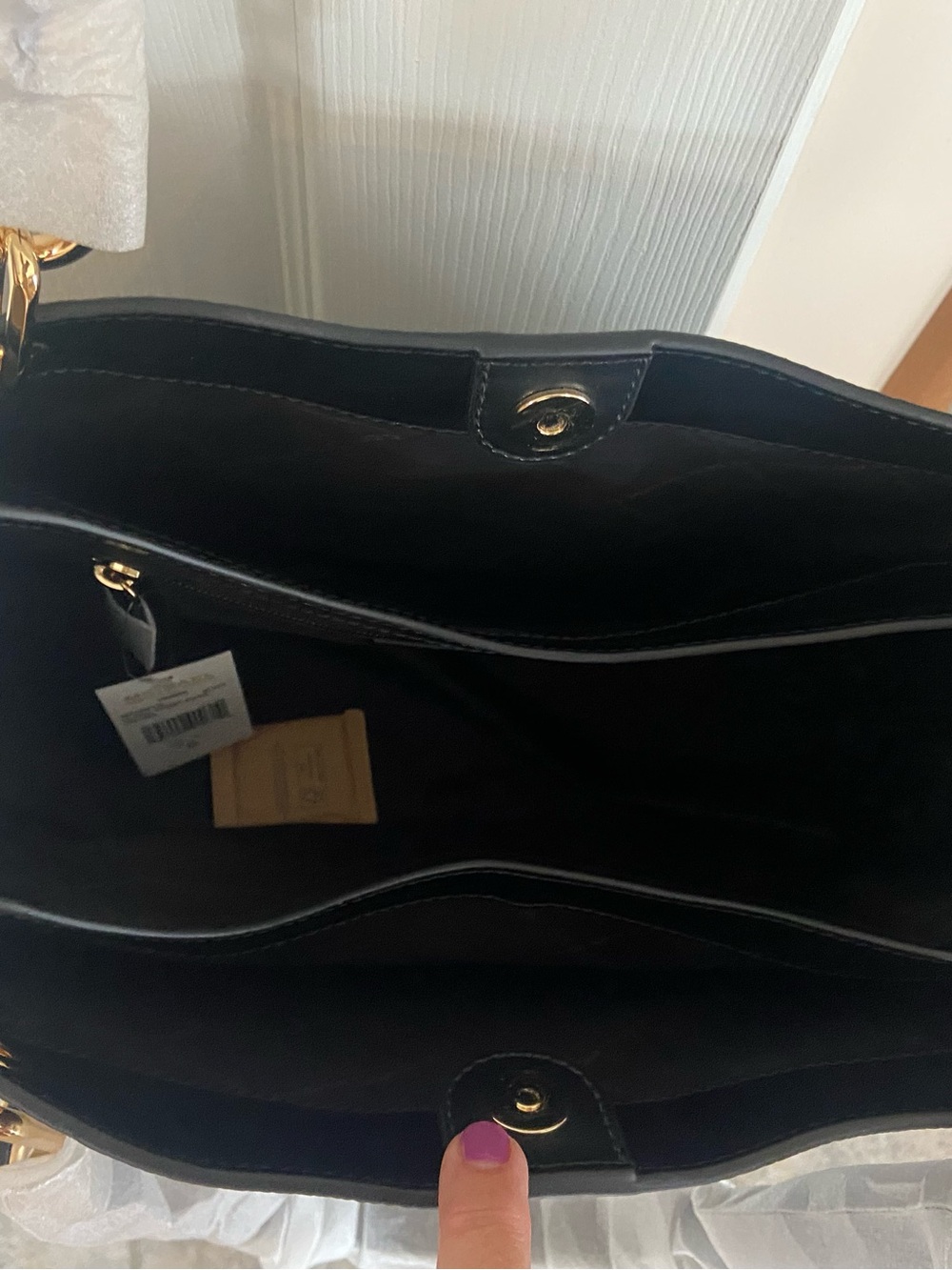 Michael Kors Trisha Large Triple Gusset Shoulder bag - new! - Picture 3 of 14